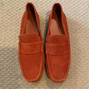 Vince Men's Daly Suede Loafer Sunset Orange Size 9M/EUR42.5 NWT